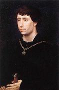 WEYDEN, Rogier van der Portrait of Charles the Bold oil painting artist